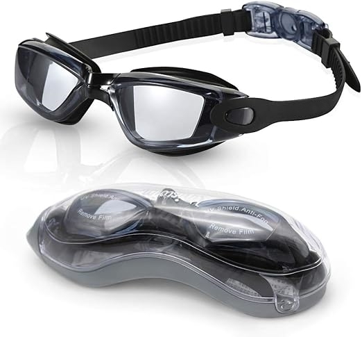 Anti Fog Electroplated Swimming Goggles HD Lens  S/M/L 3 Size 82g