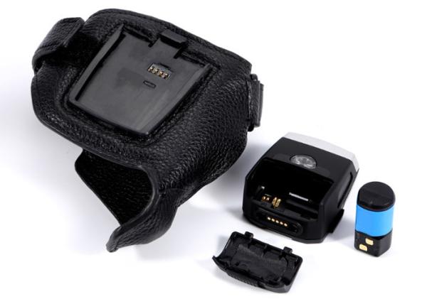 Small Barcode Reader Bluetooth CMOS QR PDF417 Scanner with Wearable Glove