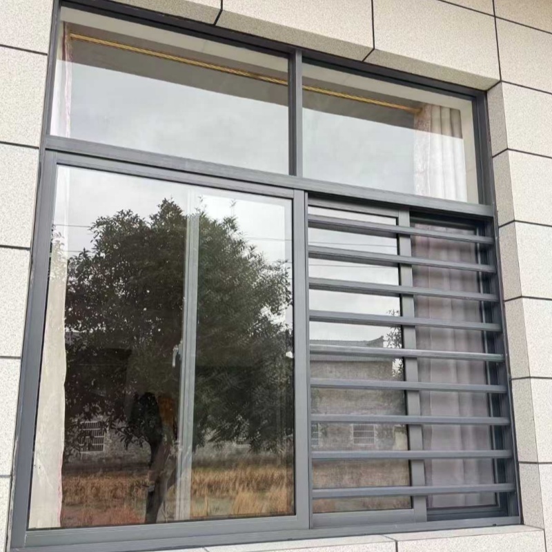 Double High Security Modern Kitchen Bathroom Glazed Sliding Windows Custom Exterior Thermal Break Aluminum Alloy Hotel