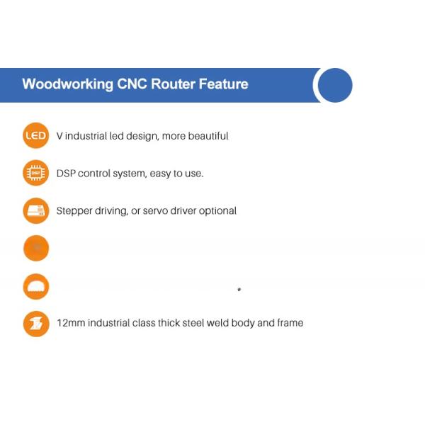 Máquina de rotación por CNC 1325 Panel de trabajo de madera Solución de muebles Rotación por CNC de madera