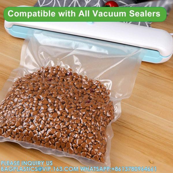 Transparent PA PE Plastic Storage Bags Vacuum Sealer Food Saver Roll 30m Embossed Vacuum Sealer Bags Packaging