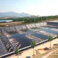 100% de matériau vierge ASTM Standard GM13 HDPE Geomembrane Liner 0,3 mm 0,5 mm 1,0 mm 1,5 mm 2,0 mm Pour décharge / étang de crevettes