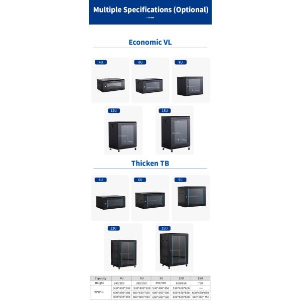 Industrial 6U Rack Cabinet for Data Center Amplifier and Communication Equipment