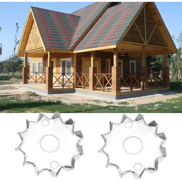 Double-Sided Teeth Steel Timber Connector for Joist, Beam, and Wood Frame Joining