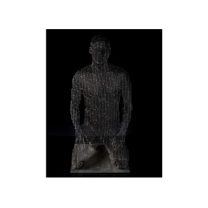 На открытом воздухе лазер оформления режа скульптуру Meditator нержавеющей стали