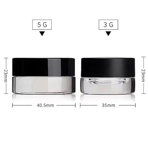 Reusable And Refillable Small Size Glass Containers For Cosmetics Great Choice For Packaging Creams Lotions And Beauty Serums
