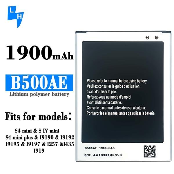 Potente bateria de substituição B500BE B500AE para Samsung S4MINI I9195 I9198 I9192 I9190