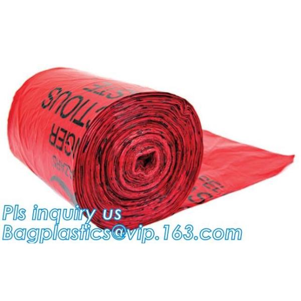 PE asbestos waste bags, Disposal Plastic Bag for Construction Waste, rubbish bag for asbestos fibers, bagplastics, bagea