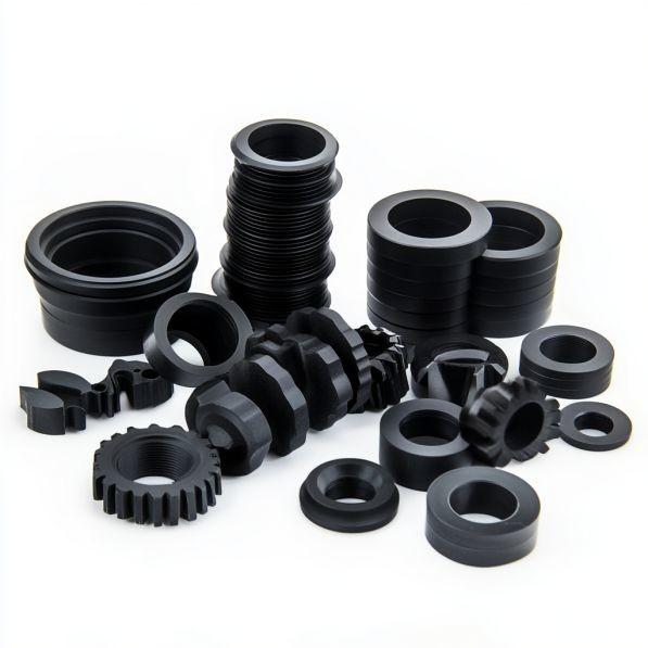 Temperature Resistance Custom Compression Rubber Molded Parts Silicone