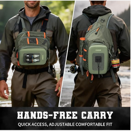 Fishing Backpack Tackle Bag with Workstation & Net Holder | Fits up to 2 x 3600 tackle boxes , MOLLE System, EVA Hardshell Lightweight Outdoor Pack