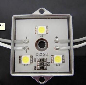 3pcs SMD 5050 led Iron shell waterproof led modul with high lumen