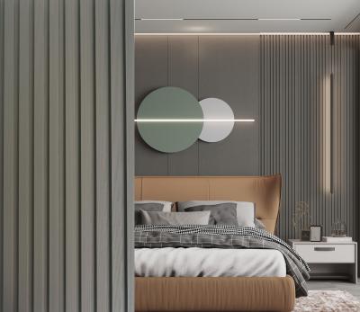 Classic 3000mm  WPC Wood Fiber Wall Panel Fluted Wpc Wall Board Eco Friendly