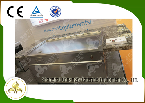 El rectángulo forma la parrilla eléctrica de Teppanyaki del agotamiento superior del humo para el hogar