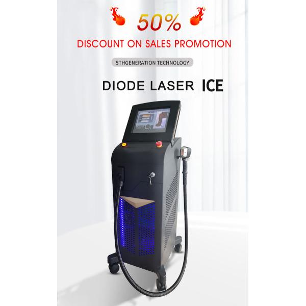 Máquina de depilación por láser de velocidad de hielo Máquina de depilación por láser permanente 808