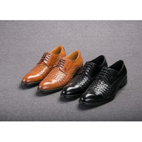 Party / Wedding Men Formal Dress Shoes Round Toe Mens Brown Derby Shoes