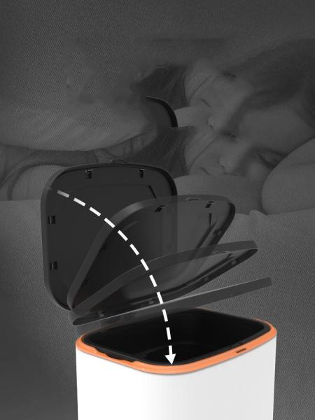 13 Gallon Trash Can Dome Stainless Steel Trash Can for Kitchen Metal Stainless Steel Trash Can