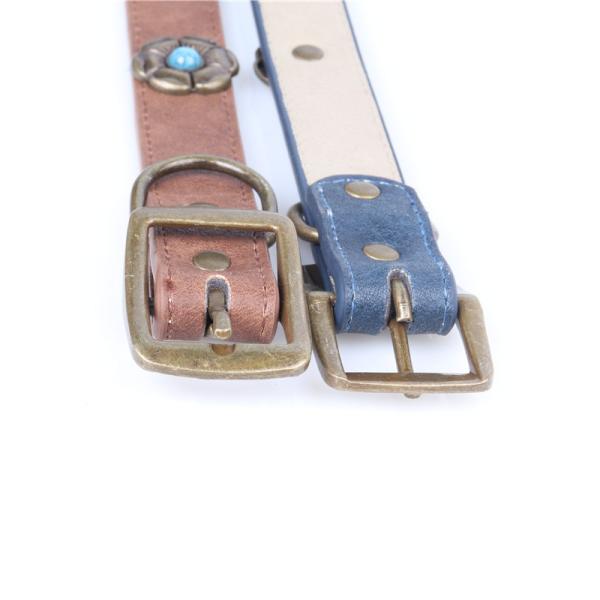 Поставка любимца цветка поводка PU воротников собаки моды милая