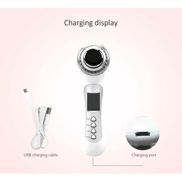 Вибрируя красная зеленая голубая ультразвуковая портативная машинка Massager подтяжки лица иона 3Mhz