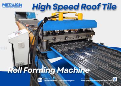 Flying Punching Chain Drive Roof Tile Roll Forming Machine
