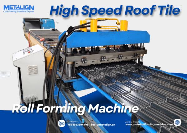 Flying Punching Chain Drive Roof Tile Roll Forming Machine