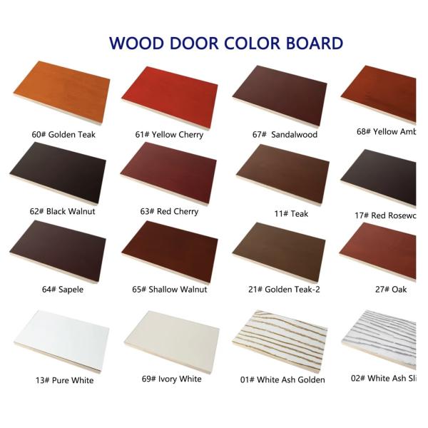 Solid Timber Membrane Plywood Door For Bedroom Moisture Proof