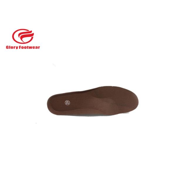 Cow Leather Mesh Lining Pu Sole Safety Shoes , Office Brown Leather Safety Shoes