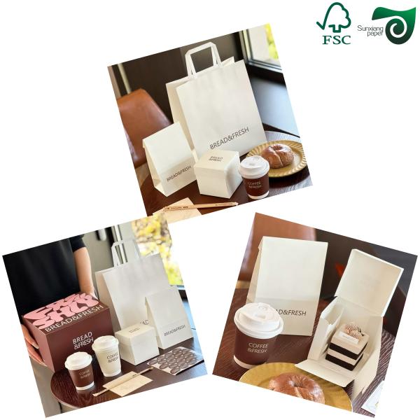FSC Certified Virgin White Kraft Paper Rolls 24 35  150gsm 170gsm 190gsm  For Paper Bags