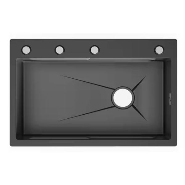 Stainless Steel Single Bowl Kitchen Sink With Drainboard Heavy Duty 304 Stainless Steel Easy Clean Install