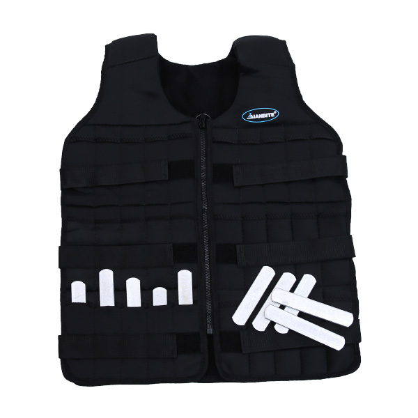 20kg Strength Training Exercise Equipment , Black Weight Jacket For Running