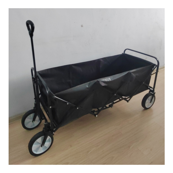 PVC 600D Foldable Beach Trolley All Terrain Folding Wagon For Camping Garden 107cm
