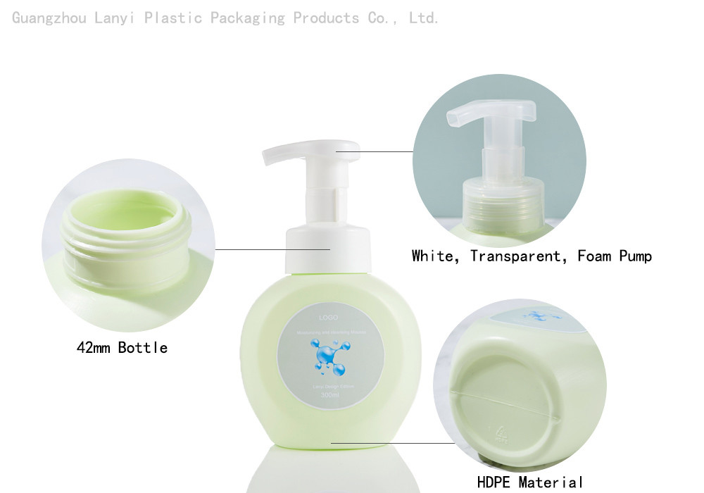 бутылка насоса пены дезинфицирующего средства руки HDPE 300ml 10.15oz
