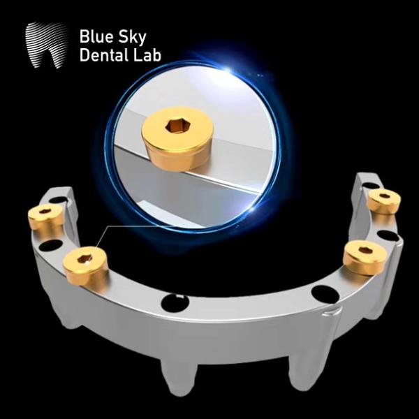 Dental Titanium Bar With Full Acrylic Denture Titanium Bar For Dental Implants