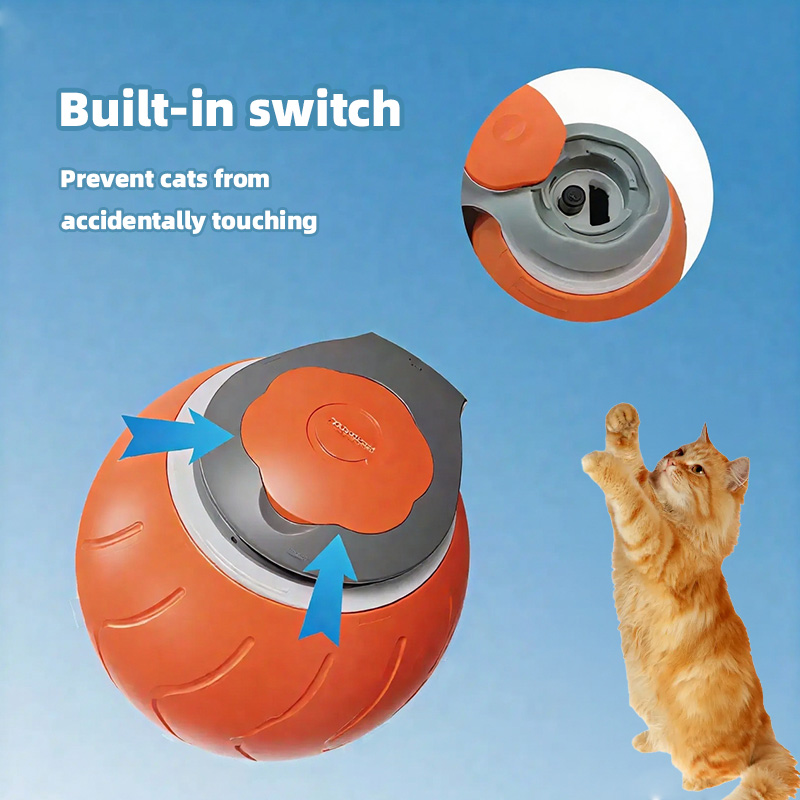 Eco-friendly Electric Rolling Cat Toy 2.0 Cat Toy Pet Automatic Fast Ball Rolling Electric Cat Ball Modern Dog Sports Style