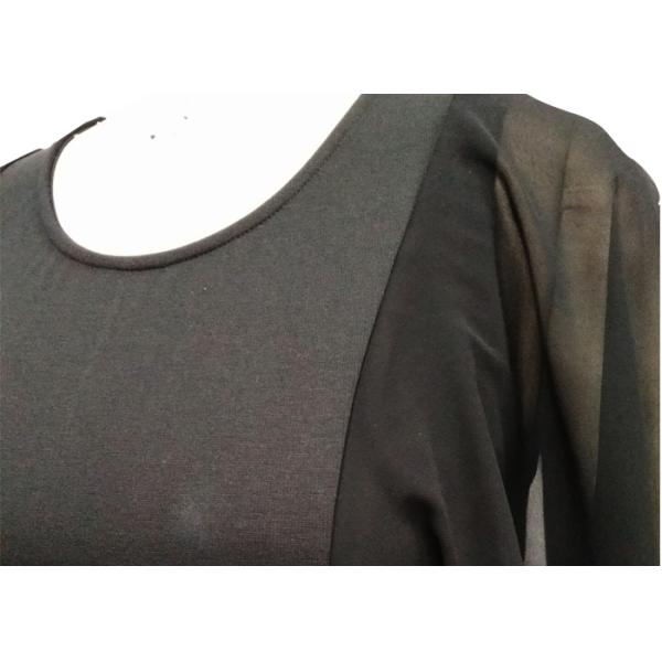 Crew Neck Women'S Casual Dresses Casual Black Maxi Dress Rome Fabric