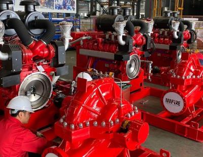 Motor diesel da elevada precisão - bomba de fogo conduzida 1000 @ de 70m Gpm do uso das escolas