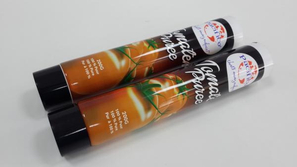 200Ml Liquid Foods plastic tube containers Tomato sauce Packaging Aluminum Barrier Laminated Material