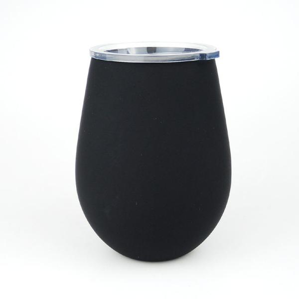 Double Wall Seal Lid Black Matte Stainless Steel Vacuum Coffee Mug