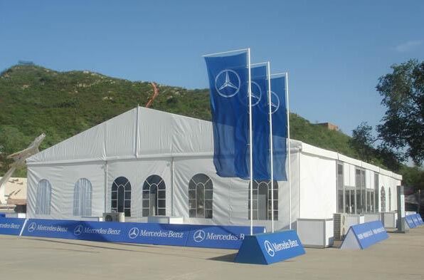 White Roof Large Warehouse Tent , Aluminum Frame Colorful PVC Wall Pagoda Gazebo Tent For Festival
