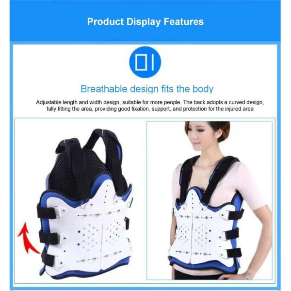Specifications Adjustable Thoracic and Lumbar Spine Fixation Brace for Postoperative