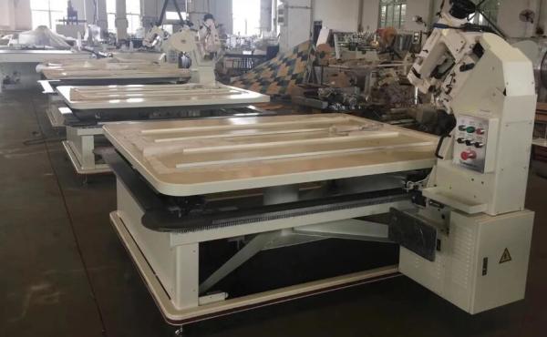Chain stitch electric lifting of working table WB-3 mattress tape edge machine with low price