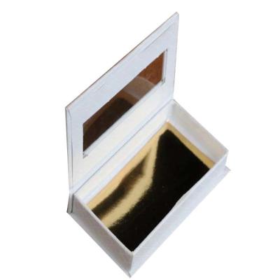 gold glitter eyelash box lxury glitter false lash pack box custom glitter eyelash box
