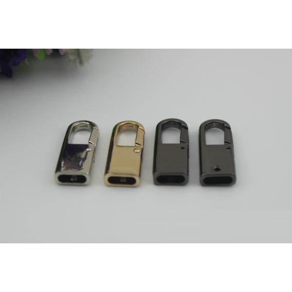 Hanging nickel color zinc alloy 33 mm length metal key chain snap hook for strap