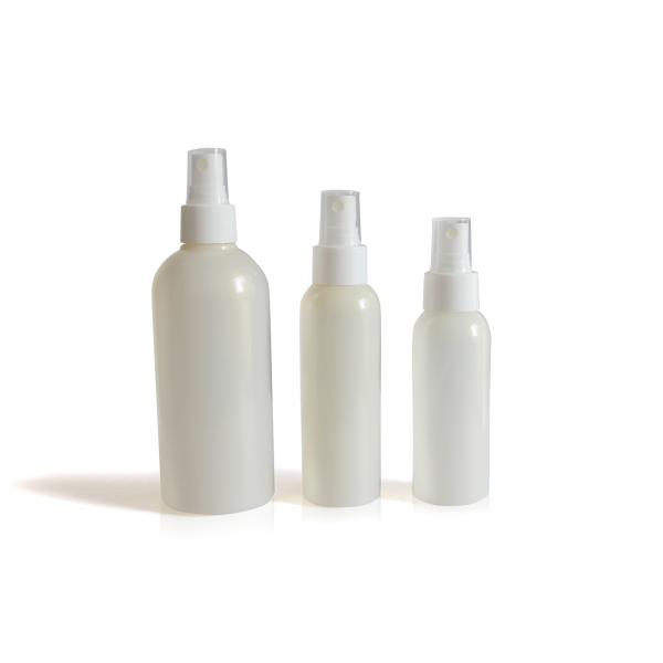 Alcohol Sanitary Plastic Cosmetic Spray Bottles With Pump Smooth Surface