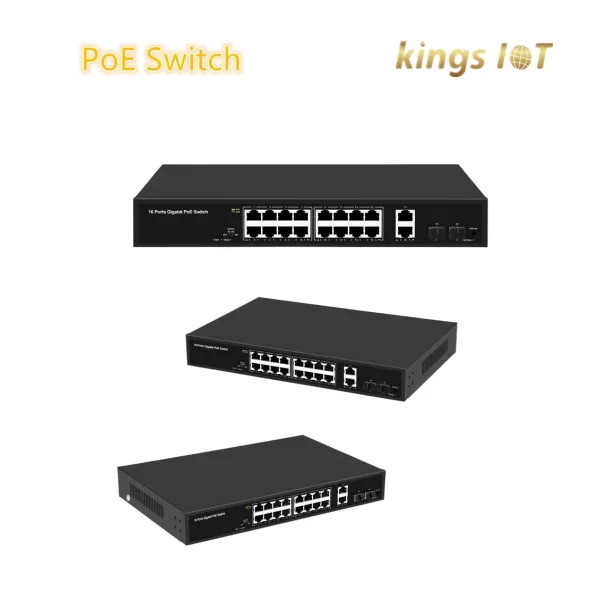 16-Ports Poe Ethernet Switch Support 250 Meters Poe Power, 200W or 300W Poe Switch for CCTV, Wireless Ap, IP Phone