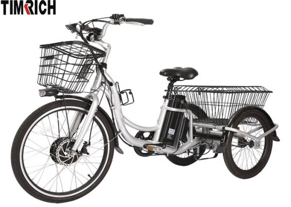 350 Watt Cargo Electric Battery Powered Bike 3 Wheels LCD Display TM-BGL-ET01