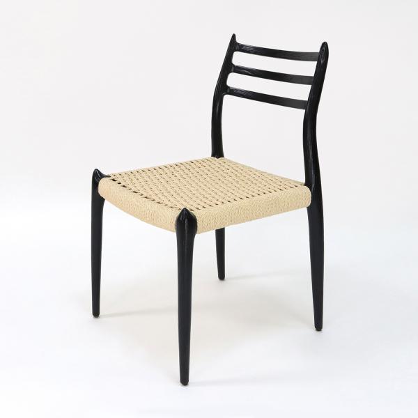 Nordic Modern Hand-woven Cord Wooden Dining Chair Made of Natural Solid Wood for Furniture