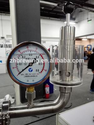 Tri acessórios da fabricação de cerveja de cerveja da braçadeira Sus304, encaixes de tubulação sanitária para a cerveja da fermentação