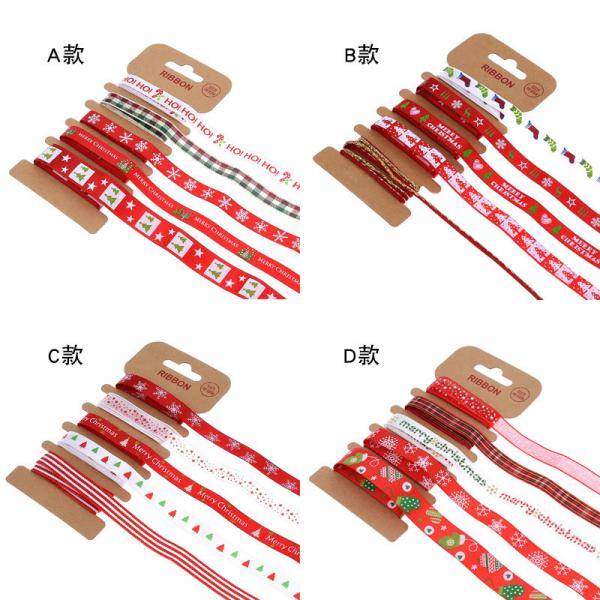 ОДМ полиэстерная лента 2 мм 10 мм 15 мм Рождественская подарочная лента