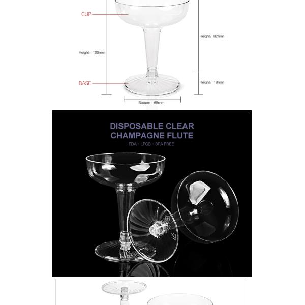 Amazon top seller 2019 disposable PS clear 4oz plastic dessert cup