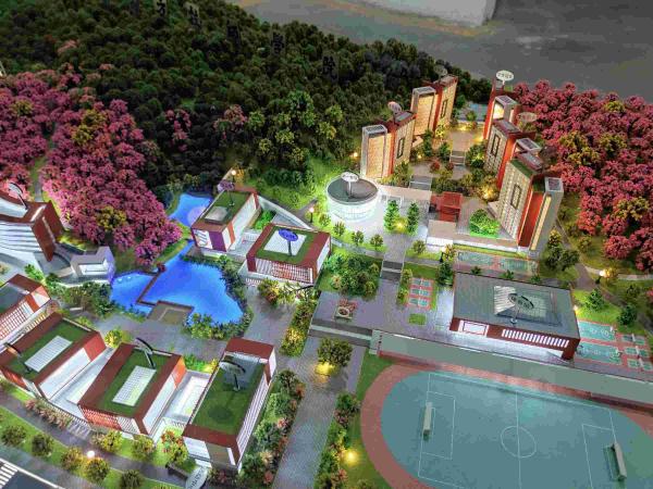 1:100 Architecture Model University Campus Model Highly Detailed